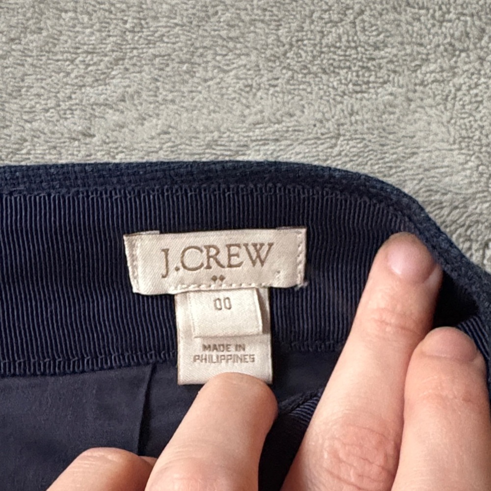 Navy Pineapple Print Skirt Jcrew - Picture 4 of 4